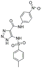 5-{[(4-METHYLPHENYL)SULFONYL]AMINO}-N-(4-NITROPHENYL)-1H-1,2,3-TRIAZOLE-4-CARBOXAMIDE 结构式