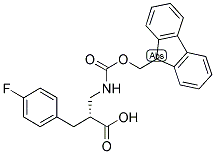 (R)-2-[(9H-FLUOREN-9-YLMETHOXYCARBONYLAMINO)-METHYL]-3-(4-FLUORO-PHENYL)-PROPIONIC ACID 结构式