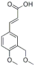 (2E)-3-[4-METHOXY-3-(METHOXYMETHYL)PHENYL]-2-PROPENOIC ACID 结构式