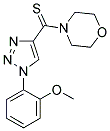 4-{[1-(2-METHOXYPHENYL)-1H-1,2,3-TRIAZOL-4-YL]CARBONOTHIOYL}MORPHOLINE 结构式