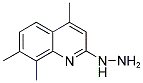 2-HYDRAZINO-4,7,8-TRIMETHYLQUINOLINE 结构式