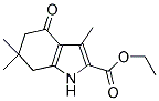 3,6,6-Trimethyl-4-oxo-4,5,6,7-tetrahydro-1H-indole-2-carboxylic acid ethyl ester 结构式
