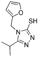 4-(2-FURYLMETHYL)-5-ISOPROPYL-4H-1,2,4-TRIAZOLE-3-THIOL 结构式