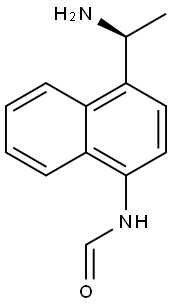 (S)-N-(4-(1-AMINOETHYL)NAPHTHALEN-1-YL)FORMAMIDE 结构式