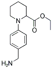 1-(4-Aminomethyl-phenyl)-piperidine-2-carboxylic acid ethyl ester 结构式