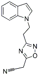 (3-[2-(1H-INDOL-1-YL)ETHYL]-1,2,4-OXADIAZOL-5-YL)ACETONITRILE 结构式