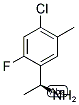 (S)-1-(4-CHLORO-2-FLUORO-5-METHYLPHENYL)ETHANAMINE 结构式