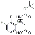 (S)-3-TERT-BUTOXYCARBONYLAMINO-3-(2,3-DIFLUORO-PHENYL)-PROPIONIC ACID 结构式