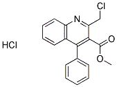 甲基-2-(氯甲基)4-苯基喹啉-3-羧酸盐酸盐 结构式