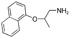 2-(NAPHTHALEN-1-YLOXY)-PROPYLAMINE 结构式