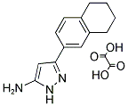 3-(5,6,7,8-TETRAHYDRO-2-NAPHTHALENYL)-1H-PYRAZOL-5-AMINE OXALATE 结构式