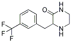 3-(3-TRIFLUOROMETHYL-BENZYL)-PIPERAZIN-2-ONE 结构式