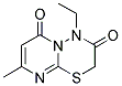 4-ETHYL-8-METHYL-2H,6H-PYRIMIDO[2,1-B][1,3,4]THIADIAZINE-3,6(4H)-DIONE 结构式