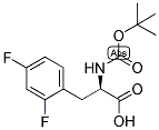 (R)-2-TERT-BUTOXYCARBONYLAMINO-3-(2,4-DIFLUORO-PHENYL)-PROPIONIC ACID 结构式