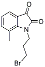 1-(3-BROMOPROPYL)-7-METHYL-1H-INDOLE-2,3-DIONE 结构式