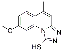 8-METHOXY-5-METHYL[1,2,4]TRIAZOLO[4,3-A]QUINOLINE-1-THIOL 结构式