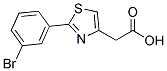 [2-(3-BROMOPHENYL)-1,3-THIAZOL-4-YL]ACETIC ACID 结构式