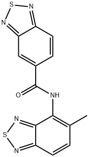 N-(5-METHYL-2,1,3-BENZOTHIADIAZOL-4-YL)-2,1,3-BENZOTHIADIAZOLE-5-CARBOXAMIDE 结构式