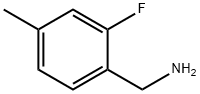 2-氟-4-甲基苄基胺 结构式