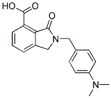 2-(4-DIMETHYLAMINO-BENZYL)-3-OXO-2,3-DIHYDRO-1H-ISOINDOLE-4-CARBOXYLIC ACID 结构式