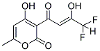 3-[(2Z)-4,4-DIFLUORO-3-HYDROXYBUT-2-ENOYL]-4-HYDROXY-6-METHYL-2H-PYRAN-2-ONE 结构式