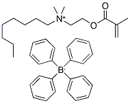 N,N-DIMETHYL-N-(2-[METHACRYLOYL]ETHYL)-N-(1-OCTYL)AMMONIUM TETRAPHENYLBORATE 结构式