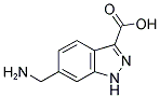 6-AMINOMETHYL-INDAZOLE-3-CARBOXYLIC ACID 结构式