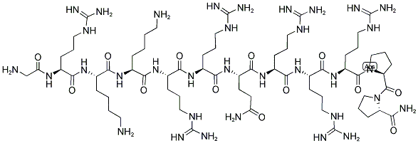 H2N-GRKKRRQRRRPP-AMIDE 结构式