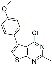 4-Chloro-5-(4-methoxyphenyl)-2-methylthieno[2,3-d]pyrimidine 结构式
