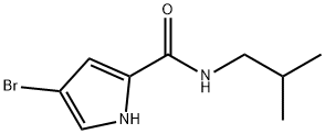 4-BROMO-N-ISOBUTYL-1H-PYRROLE-2-CARBOXAMIDE 结构式