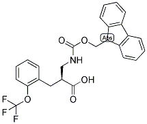 (S)-2-[(9H-FLUOREN-9-YLMETHOXYCARBONYLAMINO)-METHYL]-3-(2-TRIFLUOROMETHOXY-PHENYL)-PROPIONIC ACID 结构式