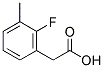 2-FLUORO-3-METHYLPHENYLACETIC ACID 结构式