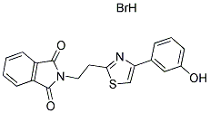2-{2-[4-(3-HYDROXYPHENYL)-1,3-THIAZOL-2-YL]ETHYL}-1H-ISOINDOLE-1,3(2H)-DIONE HYDROBROMIDE 结构式