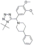 1-((1-TERT-BUTYL-1H-TETRAZOL-5-YL)(3,4-DIMETHOXYPHENYL)METHYL)-4-PHENYLPIPERIDINE 结构式