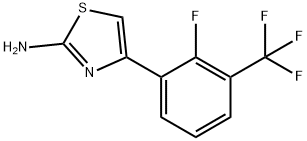 4-(2-FLUORO-3-TRIFLUOROMETHYL-PHENYL)-THIAZOL-2-YLAMINE 结构式