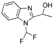 1-[1-(二氟甲基)-1H-1,3-苯并咪唑-2-基]乙烷-1-醇 结构式