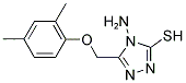 4-AMINO-5-[(2,4-DIMETHYLPHENOXY)METHYL]-4H-1,2,4-TRIAZOLE-3-THIOL 结构式