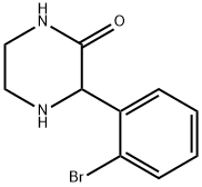 3-(2-溴苯基)哌嗪-2-酮 结构式