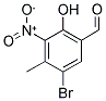 5-溴-2-羟基-4-甲基-3-硝基苯甲醛 结构式