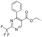 ETHYL-2-TRIFLUOROMETHYL-4-PHENYL-5-PYRIMIDINE CARBOXYLATE 结构式