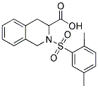2-[(2,5-DIMETHYLPHENYL)SULFONYL]-1,2,3,4-TETRAHYDROISOQUINOLINE-3-CARBOXYLIC ACID 结构式