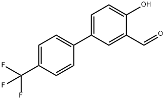 4-HYDROXY-4'-(TRIFLUOROMETHYL)[1,1'-BIPHENYL]-3- CARBALDEHYDE 结构式