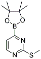 2-(METHYLTHIO)-4-(4,4,5,5-TETRAMETHYL-1,3,2-DIOXABOROLAN-2-YL)PYRIMIDINE 结构式