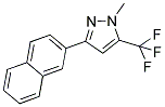 1-METHYL-3-(2-NAPHTHYL)-5-(TRIFLUOROMETHYL)-1H-PYRAZOLE 结构式
