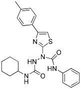 N~1~-PHENYL-1-[4-(4-METHYLPHENYL)-1,3-THIAZOL-2-YL]-N~2~-CYCLOHEXYL-1,2-HYDRAZINEDICARBOXAMIDE 结构式