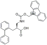 (S)-3-BIPHENYL-2-YL-2-[(9H-FLUOREN-9-YLMETHOXYCARBONYLAMINO)-METHYL]-PROPIONIC ACID 结构式