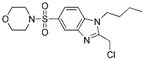 1-BUTYL-2-(CHLOROMETHYL)-5-(MORPHOLIN-4-YLSULFONYL)-1H-BENZIMIDAZOLE 结构式