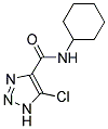 5-CHLORO-N-CYCLOHEXYL-1H-1,2,3-TRIAZOLE-4-CARBOXAMIDE 结构式