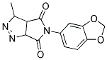 5-(1,3-BENZODIOXOL-5-YL)-3-METHYL-3A,6A-DIHYDROPYRROLO[3,4-C]PYRAZOLE-4,6(3H,5H)-DIONE 结构式