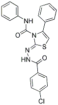 (2Z)-2-[(4-CHLOROBENZOYL)HYDRAZONO]-N,4-DIPHENYL-1,3-THIAZOLE-3(2H)-CARBOXAMIDE 结构式